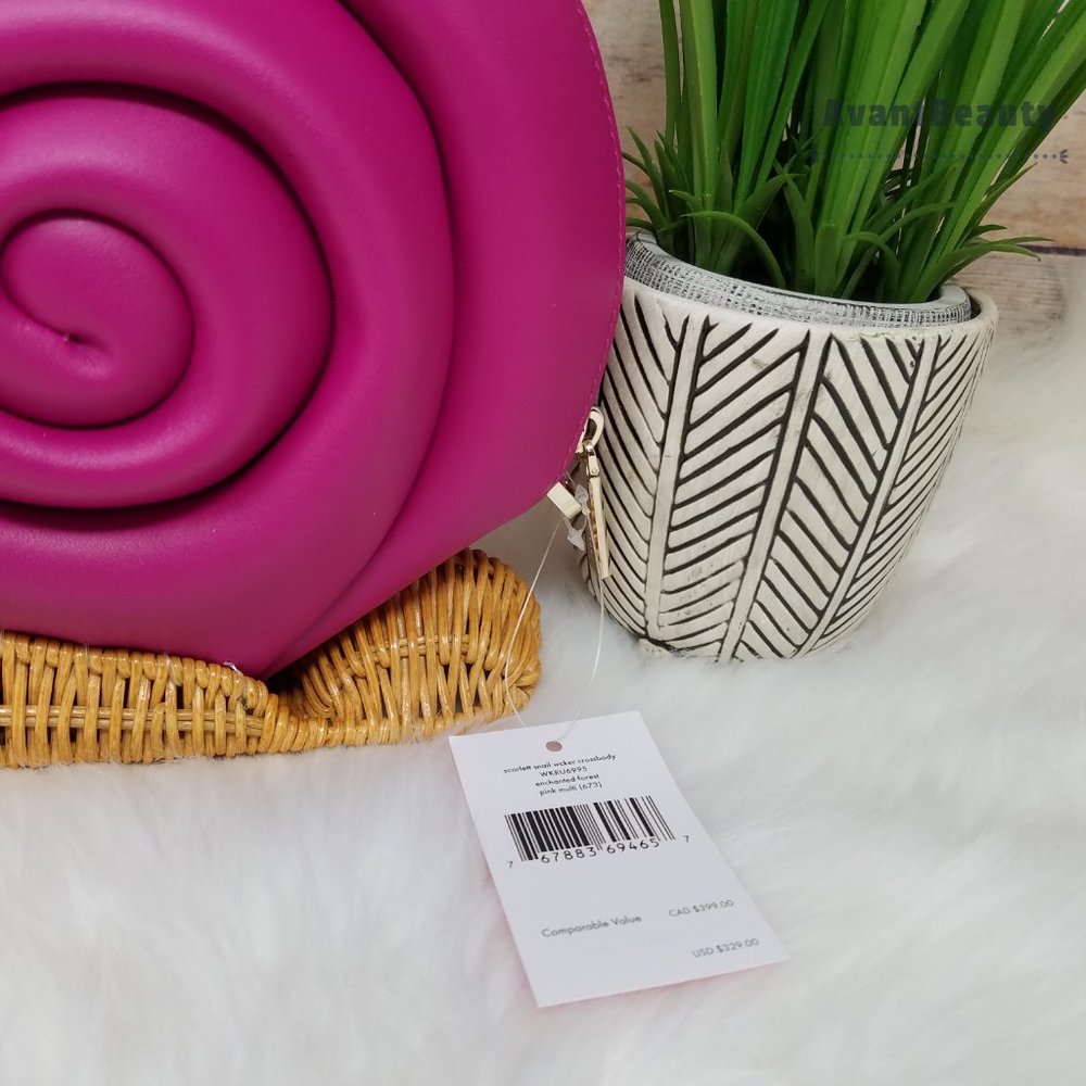 KATE SPADE ENCHANTED FOREST SCARLETT SNAIL WICKER - Picture 9 of 12